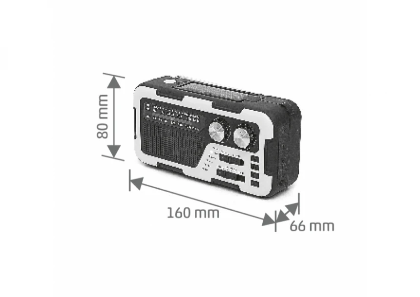 Solarni prenosni radio prijemnik