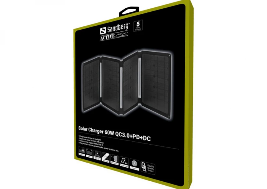 Solarni punjač Sandberg 420-80 60W 2xUSB/PD/DC