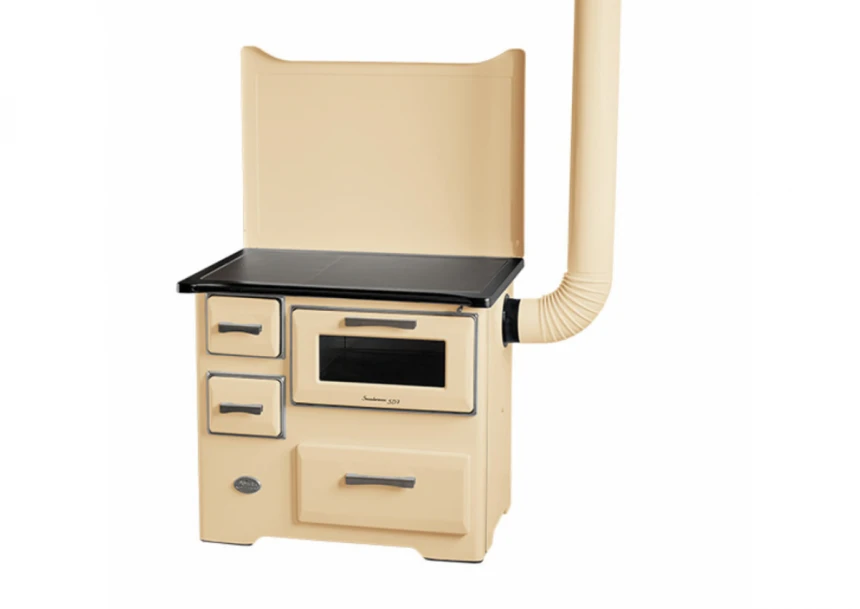 Šporet na čvrsto gorivo MBS SD7 EM RS krem, desni