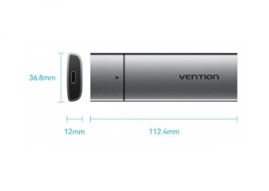 SSD Rack Vention KPEH0 M.2 NGFF USB-C 3.1 Aluminium
