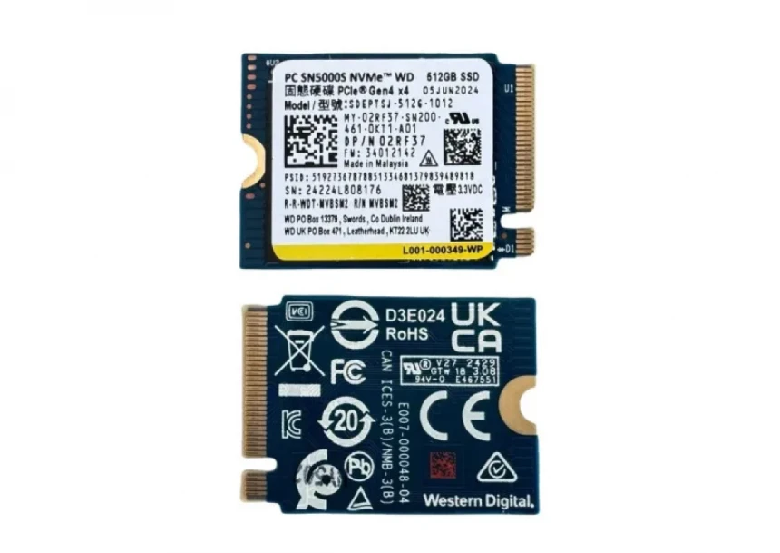 SSD Western Digital 512GB M.2 PC SN5000S...