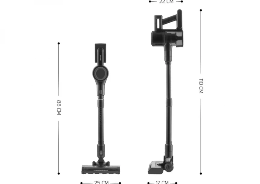 Štapni usisivač Sencor SVC 7221BK/punjivi/snaga 200W/2 nastavka
