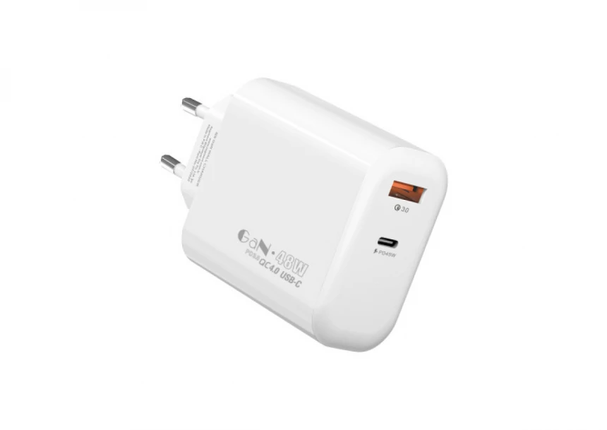 Strujni adapter S-link SL-EC68 45W PD30W/QC 18W USB-A/USB-C Brzo punjenje