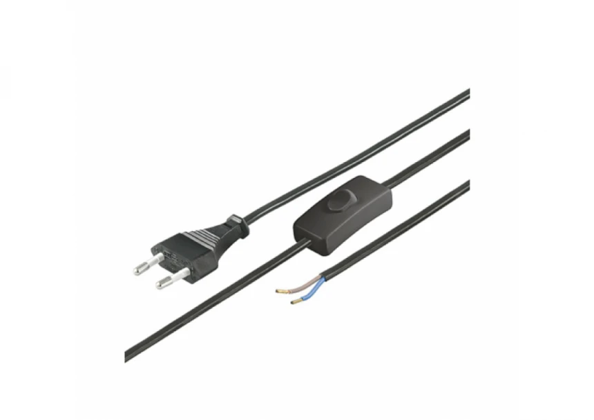 Strujni kabel sa prekidačem 1,5m N2K-BK/...