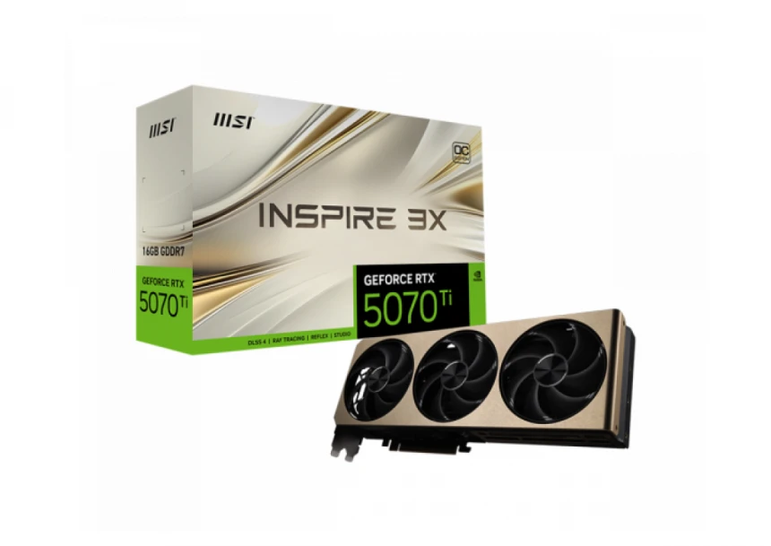 SVGA MSI RTX 5070Ti Inspire 3X OC 16GB GDDR7