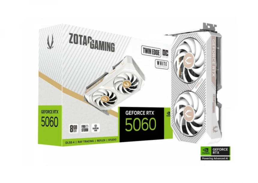 SVGA Zotac RTX 5060 Twin Edge OC 8GB GDDR7 White Edition, ZT-B50600Q-10M