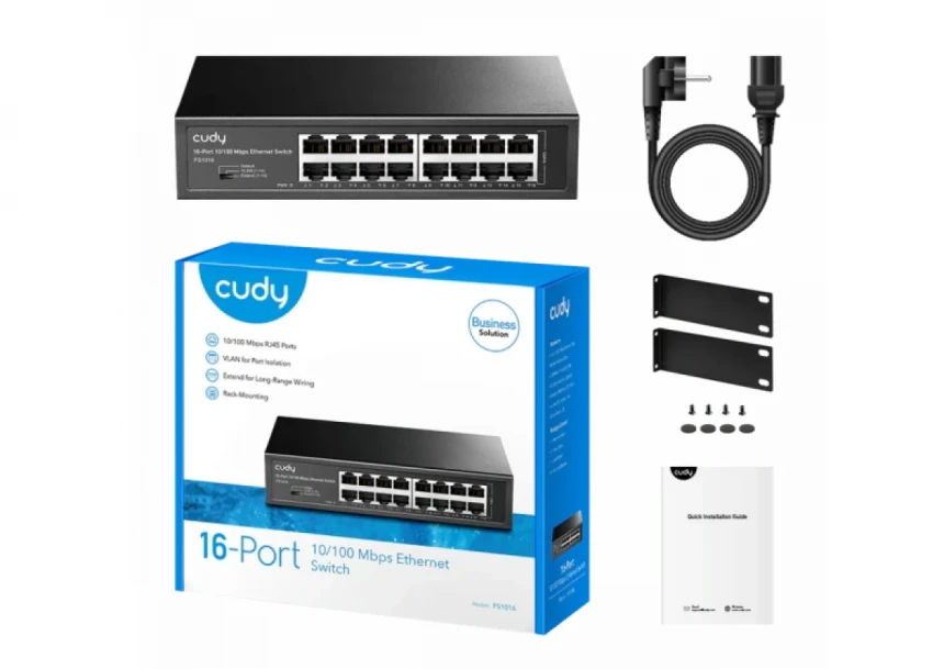 Svič 10/100 16-port Cudy FS1016/ metalno kućište