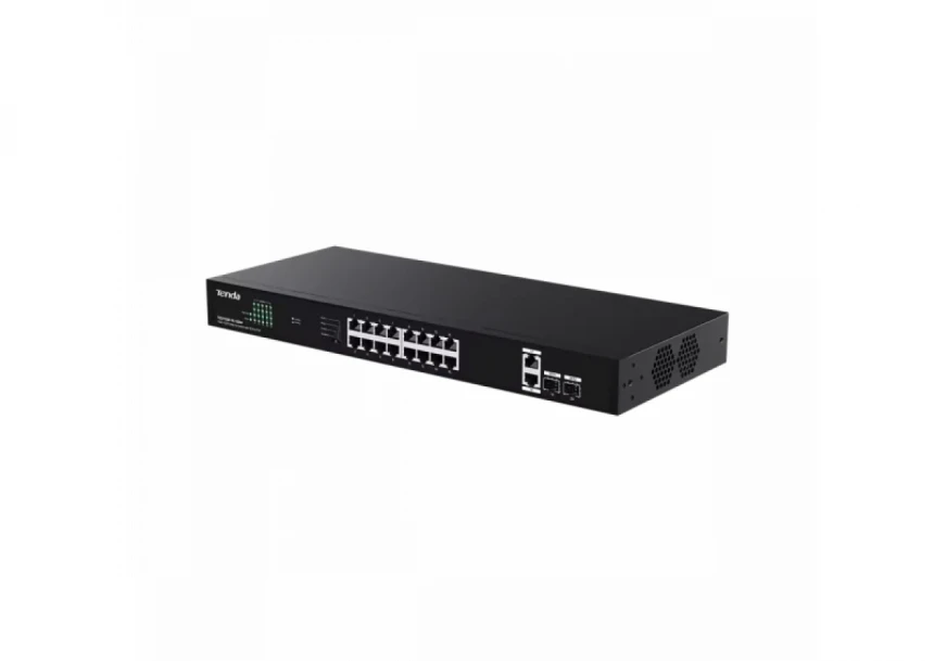Svič 10/100/1000 18-port + 2SFP Tenda TEG1120P-16-150W/16-Port PoE