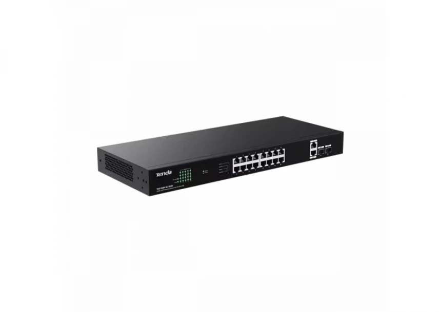 Svič 10/100/1000 18-port + 2SFP Tenda TEG1120P-16-150W/16-Port PoE