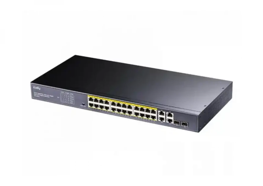 Svič 10/100/1000 24-port Cudy GS1028PS2 PoE+/2 SFP ports 300W