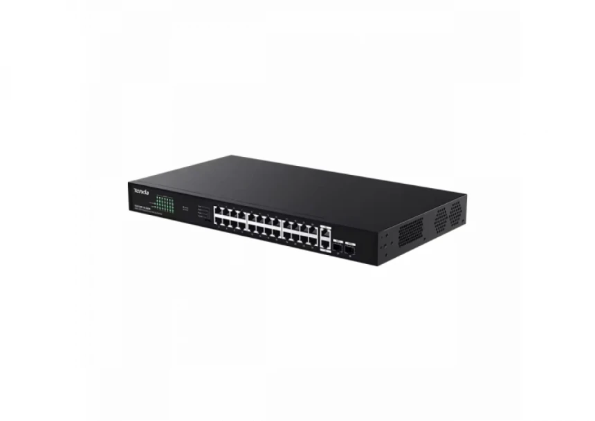 Svič 10/100/1000 26-port + 2SFP Tenda TEG1128P-24-250W/24-Port PoE
