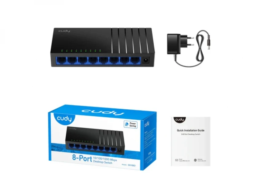Svič 10/100/1000 8-port Cudy GS108E Light Managed