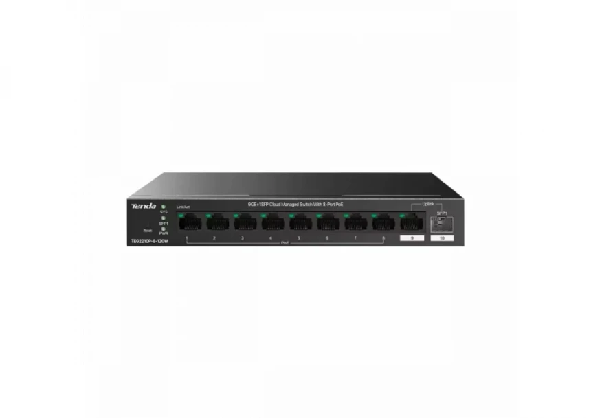 Svič 10/100/1000 9-port + 1SFP Tenda TEG...