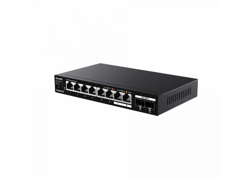 Svič 2.5Gbps 8-port Tenda TEM2010X Metal case/2x10G SFP+