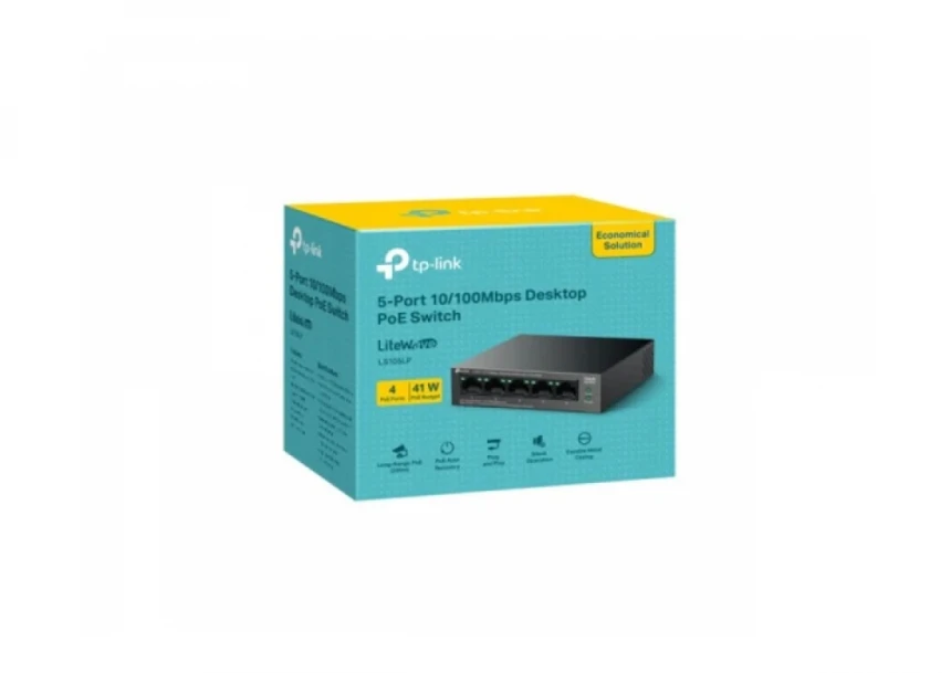 Switch 5 x 10/100 4-PoE TP-Link LS105LP metalno kućište