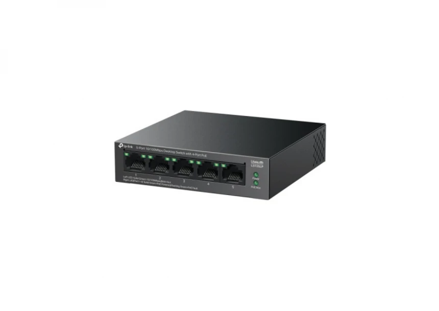 Switch TP-LINK LS105LP 5port 10/100/1000Mbps/4-PoE metalno kućište