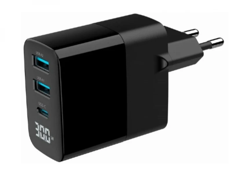 TA-UC-PDQC30LCD-BK-02 Gembird GaN USB br...