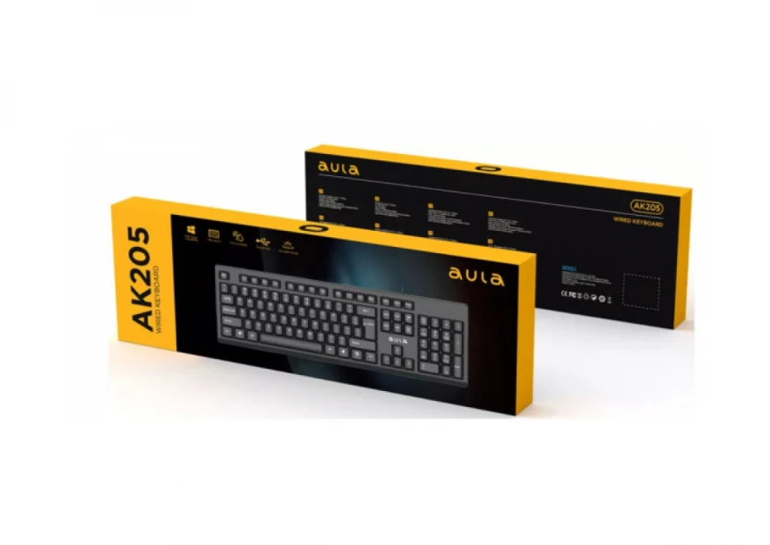 Tastatura Aula AK205 USB, US/YU