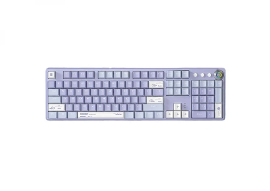 Tastatura AULA F2088PRO Purple/White, me...