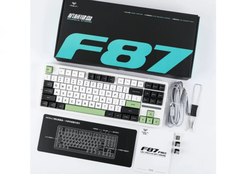 Tastatura Aula F87 mehanicka 2.4GHz/USB-C/BT5.0