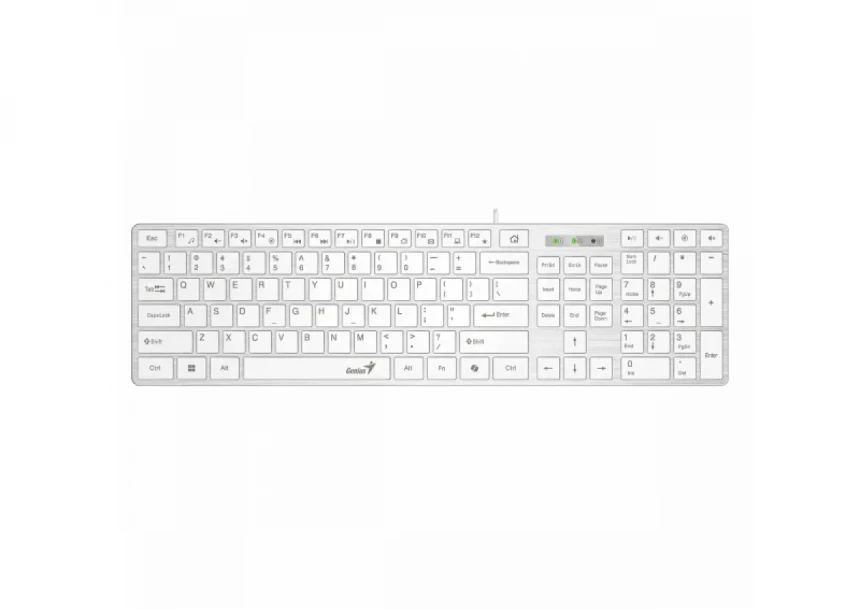Tastatura Genius SlimStar 126 USB US bel...