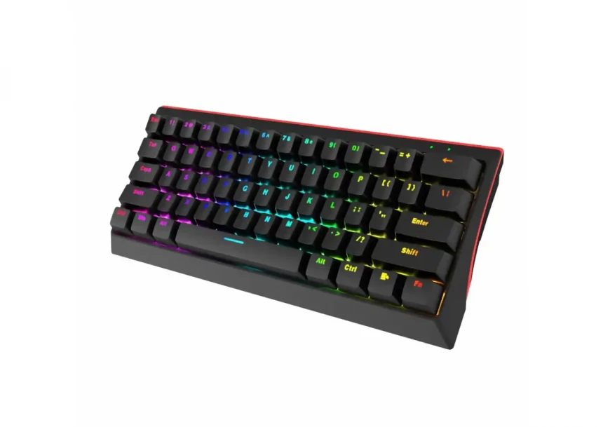 Tastatura Marvo Hecate 61R KG962 mehanička, crveni svičevi, pozadinsko osvetljenje crna