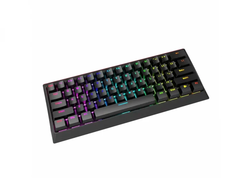 Tastatura Marvo Hecate 61R KG962 mehanička, crveni svičevi, pozadinsko osvetljenje crna