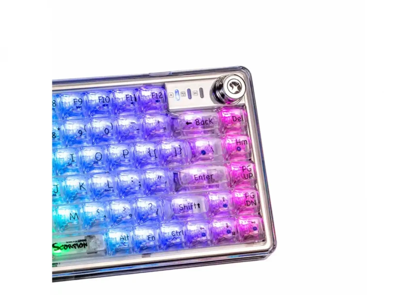 Tastatura Marvo KG979G mehanička TRANSPARENT RGB