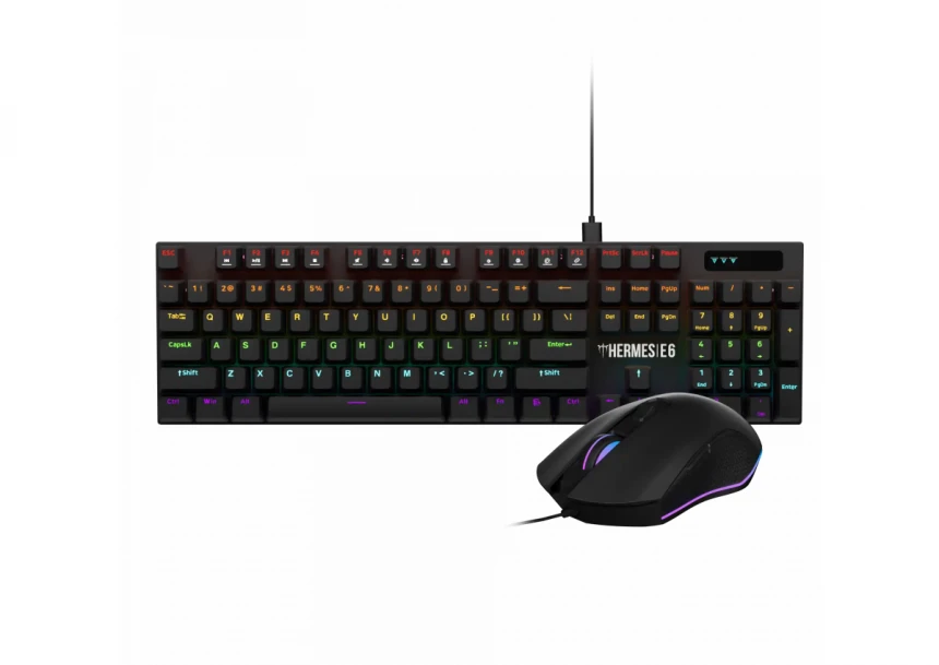 Tastatura mehanička + miš Gamdias Hermes E6