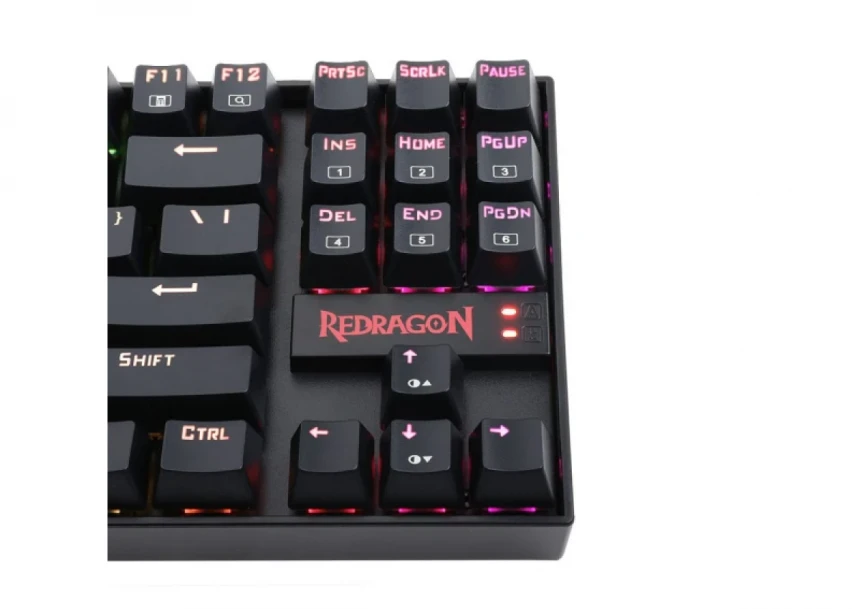Tastatura Redragon Kumara K552RGB-1 mehanička, crveni sičevi bela