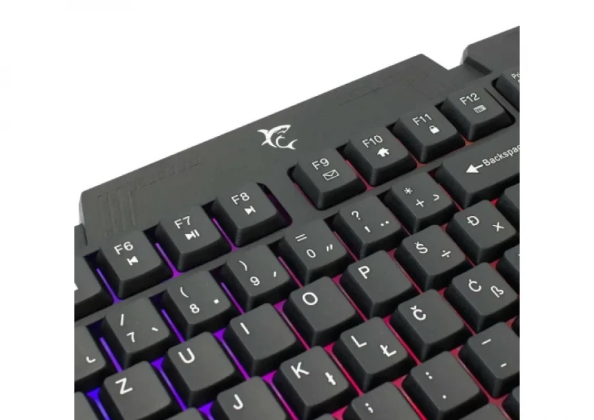 Tastatura White Shark DAKOTA Full Layout/RGB/Membranska/Crna/SR