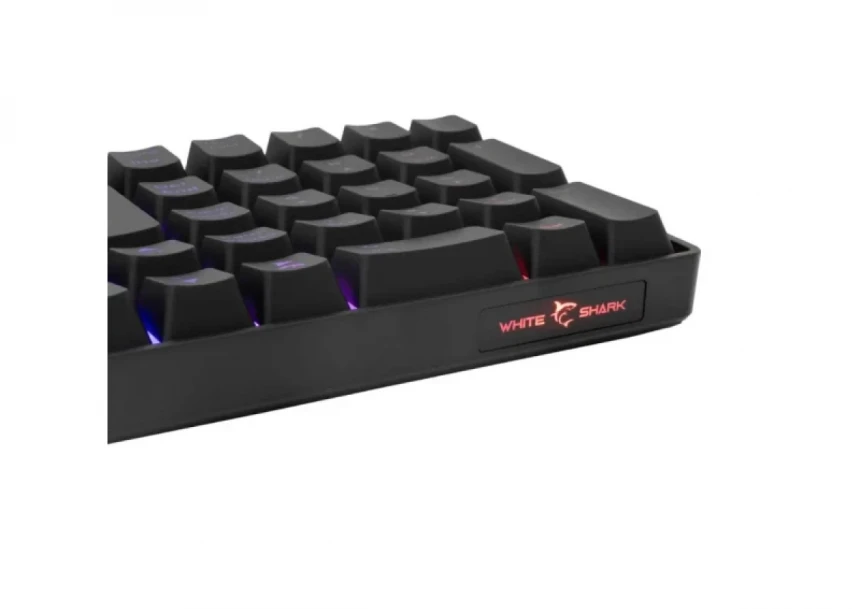 Tastatura White Shark GLADIUS Full Layout/Membranska/RGB/US/Crna
