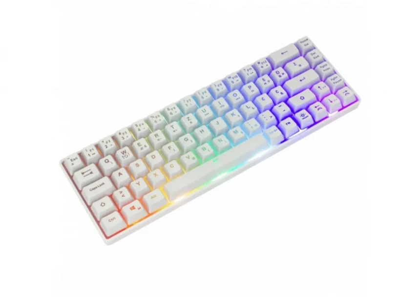 Tastatura White Shark RONIN TKL/Membranska/RGB/Bela/US