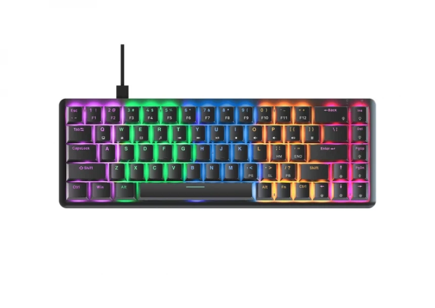 Tastatura žična gaming Rampage REBEL Low Profile mehanička crveni switch 38868
