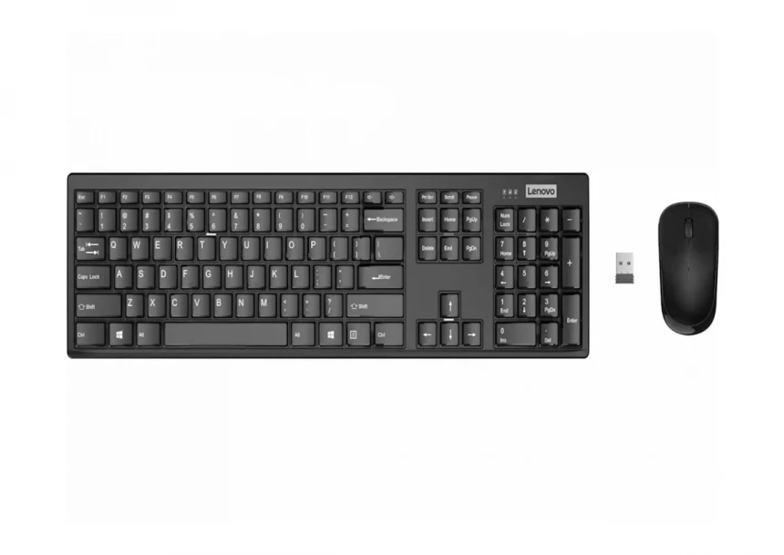 Tastatura+miš LENOVO 100 bežicni set/crn...