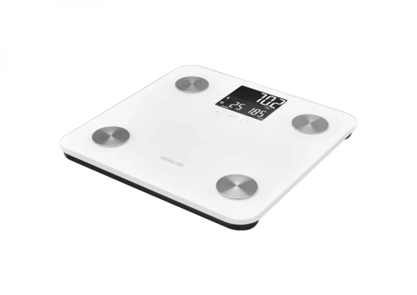 Telesna fitnes vaga Sencor SBS 6025WH/LCD/bela
