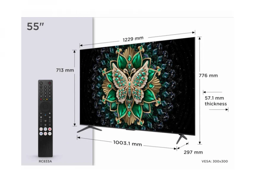 Televizor TCL 55C6K/MiniLED-QLED/55"/4K ...