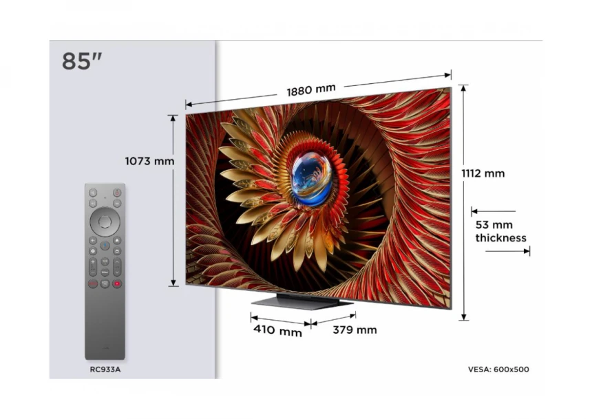 Televizor TCL 85C8K/QLED MiniLED/85"/4K ...