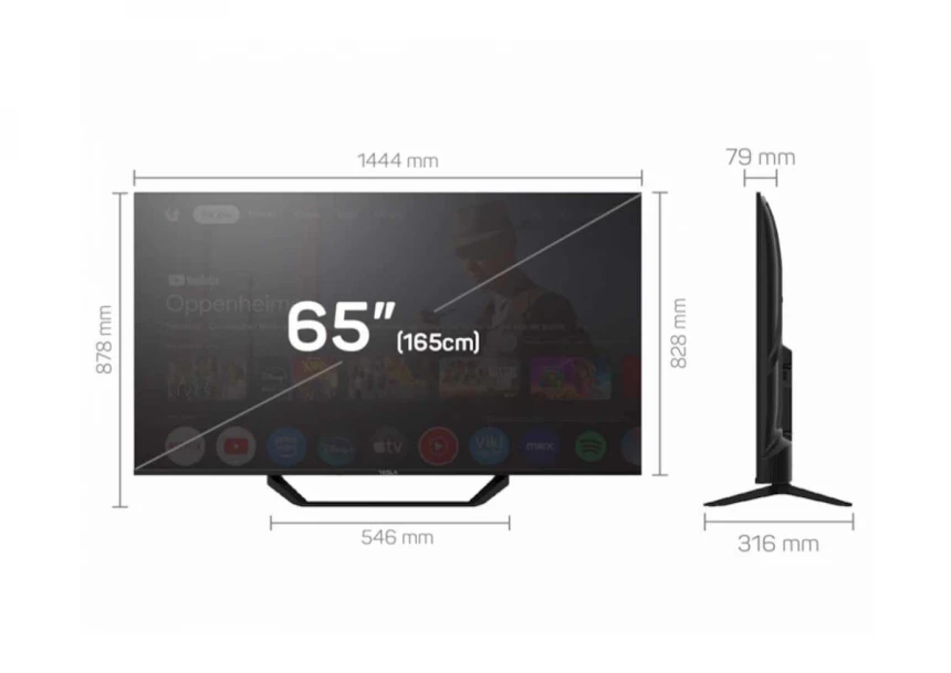 Televizor TESLA 65E655BUS/D-LED/65"/UHD/...