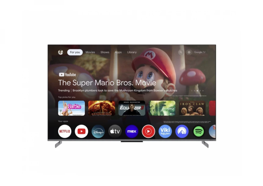Televizor TESLA G55S949GUS/QLED/55"/UHD/Smart/Google TV/siva