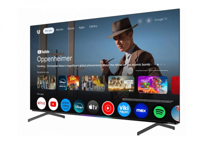Televizor TESLA O65S949GUS/OLED/65"/UHD/Smart/Google TV/siva