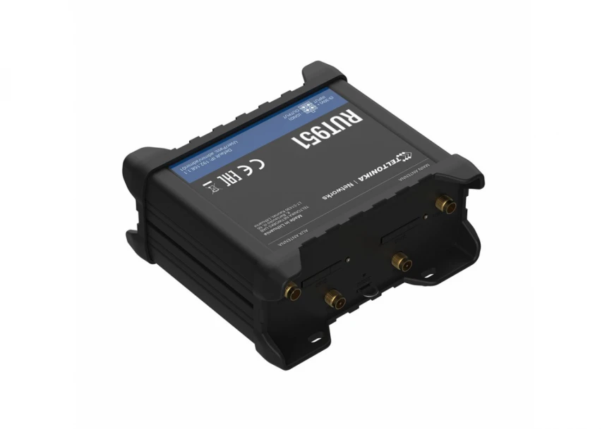 Teltonika RUT951 Industrial LTE WiFi Router, 2xLTE antena, 2xWiFi antena, 1xWAN, 3xLAN, 2xSIM