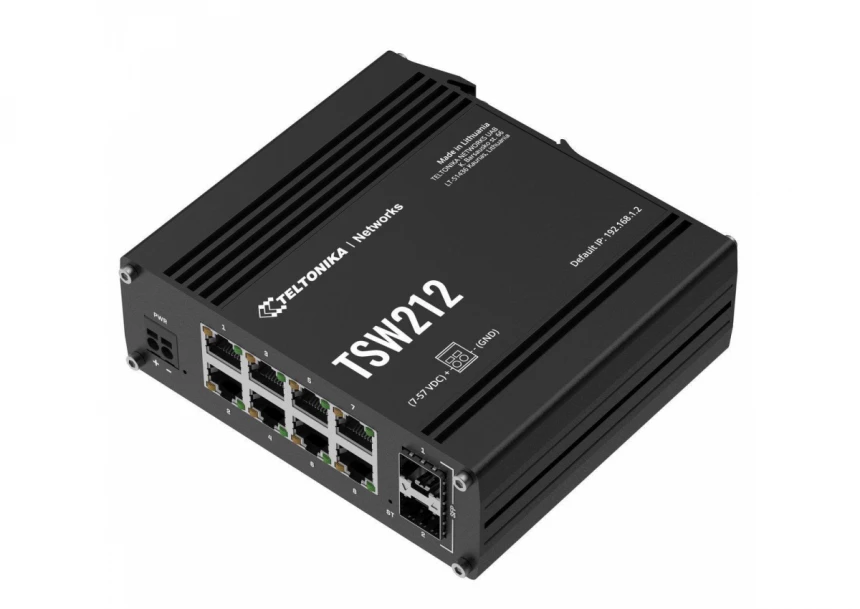 Teltonika TSW212, switch 8Ge , 2x SFP port