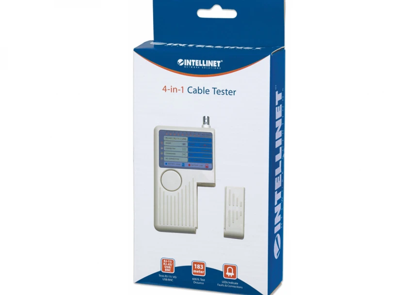 Tester mrežni Intellinet 351911 RJ45/RJ11/USB/BNC