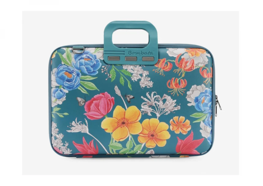 Torba BOMBATA Peonia  15,6"/16" - Limited Edition  Teal blue