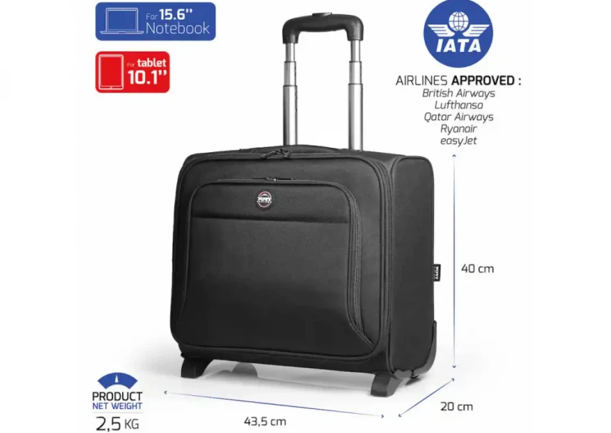 Torba za Laptop 15.6 Port Designs Hanoi II Trolley CL/crna