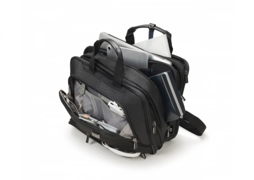 Torba za laptop Dicota Eco Top Traveller Twin Pro D30844-RPET 15.6" crna