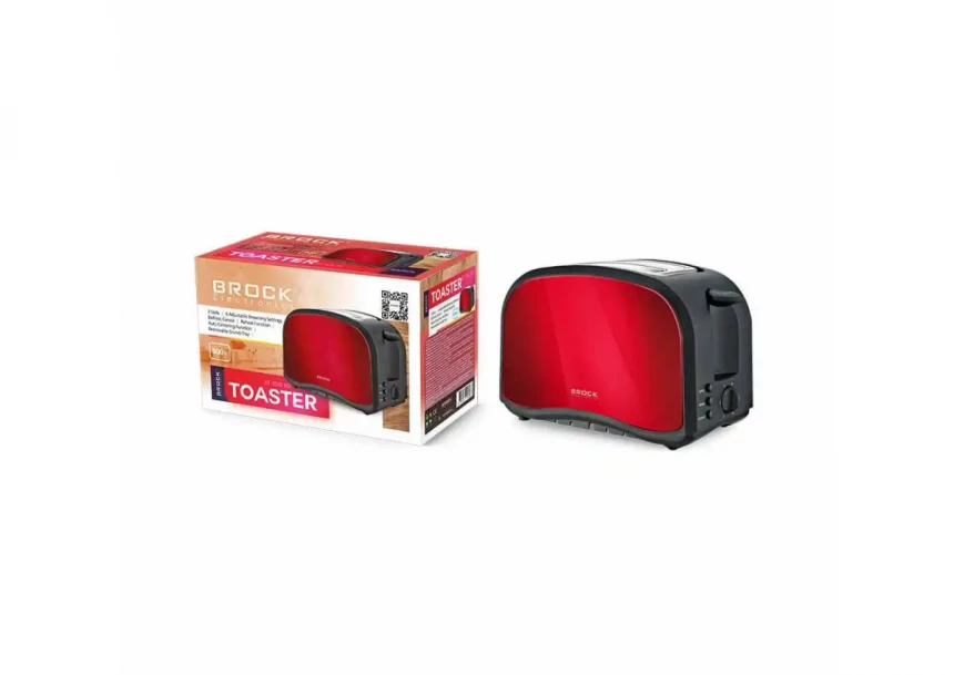 Toster Brock BT1002RD/snaga 800W/crveni