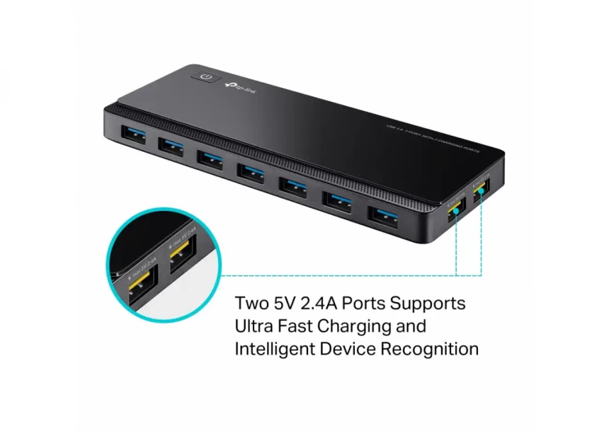 TP-Link USB HUB 7 port UH720 3.0 5V/2.4ATP-Link USB HUB 7 port UH720 3.0 5V/2.4A