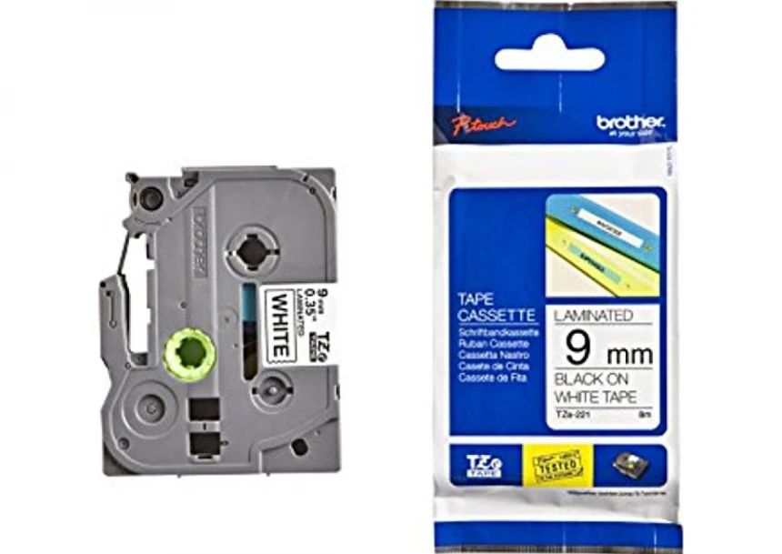 Traka za labeliranje TZ2-221 9mm black o...